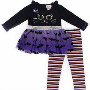 NWT Little Lass Boo Kitty Tutu Outfit